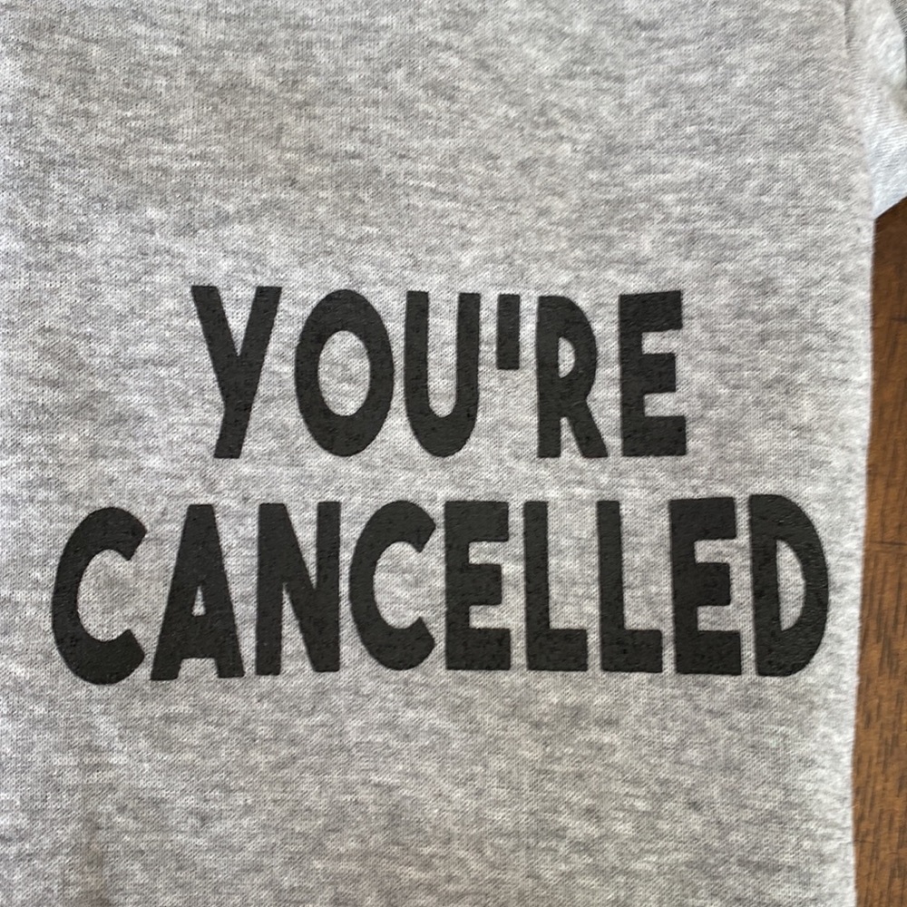 Pet Small "You're Cancelled" Gray Hoodie - Picture 6 of 10